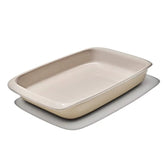 3 Qt Rectangular Stoneware Baking Dish - Biscuit