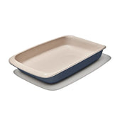 3 Qt Rectangular Stoneware Baking Dish - Storm Blue