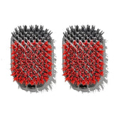 Outdoor Nylon Grill Brush Set of 2 Replacement Heads