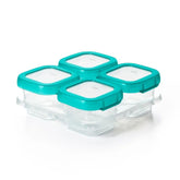 4 oz Baby Blocksâ„¢ Plastic Freezer Storage Containers - Teal