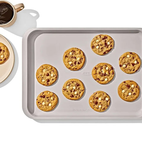 Non-Stick Pro Ceramic Coated Metal Bakeware 3Pc Set - Biscuit