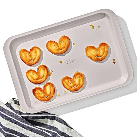 Non-Stick Pro Ceramic Coated Metal Bakeware 3Pc Set - Biscuit