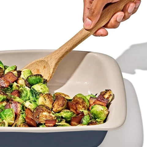 3 Qt Rectangular Stoneware Baking Dish - Storm Blue