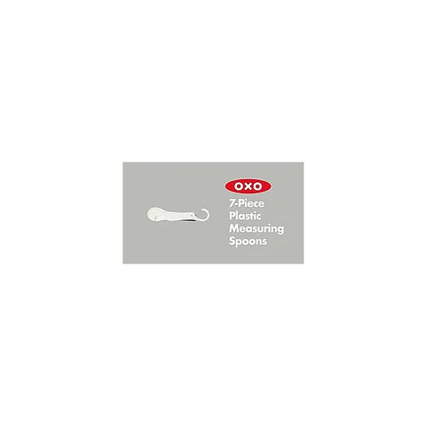 7 Piece Plastic Measuring Spoons - Black