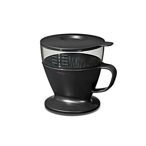 Pour Over Coffee Maker with Water Tank - Matte Black