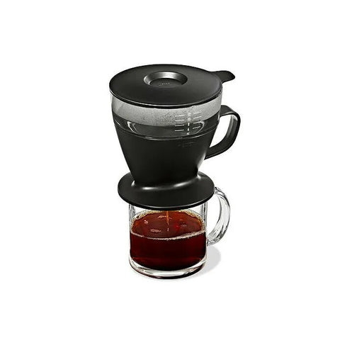 Pour Over Coffee Maker with Water Tank - Matte Black