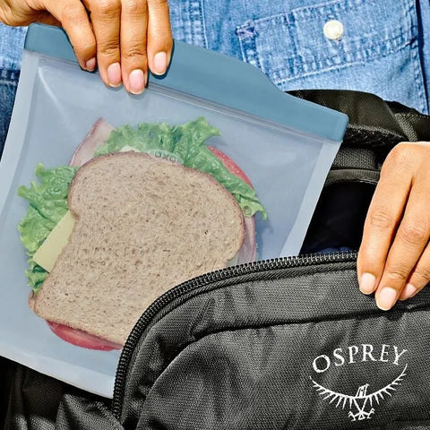 Silicone Reusable Bag  Sandwich (28 oz) - Ocean Blue