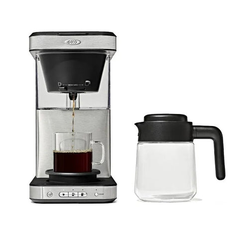 8-Cup Coffee Maker with Podless Single-Serve Function and Glass Carafe