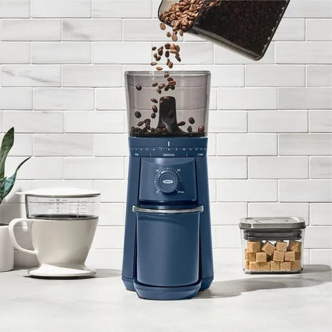 Conical Burr Coffee Grinder - Storm Blue
