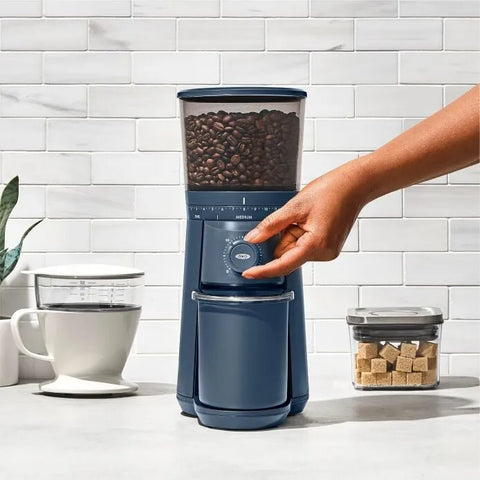 Conical Burr Coffee Grinder - Storm Blue