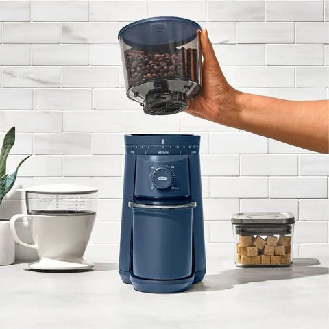 Conical Burr Coffee Grinder - Storm Blue