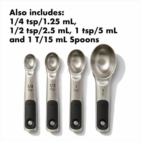 Stainless Steel Measuring Cups and Spoons Set