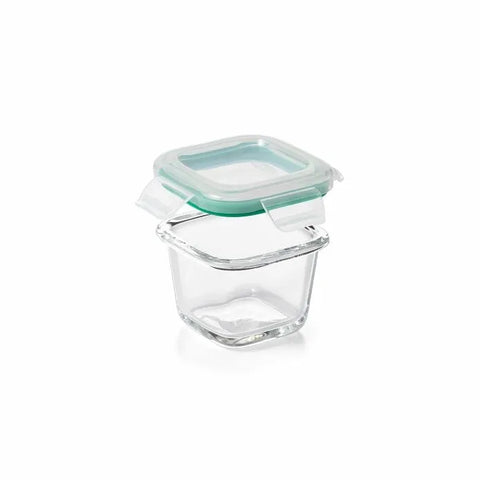4 Piece Smart Seal Glass Mini Square Container Set