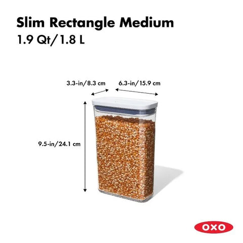 POP Container - Slim Rectangle Medium (1.9 Qt.)