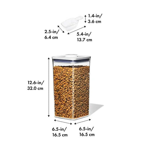 OXO Good Grips Pet POP Container – 6.0 Qt/5.7 L with Half Scoop