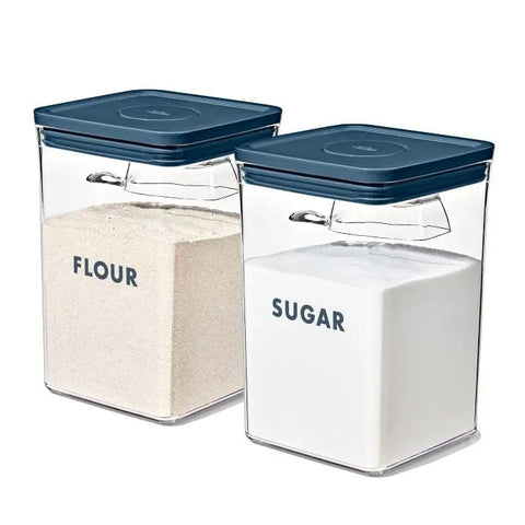 8-Piece Prelabeled Baking POP Container Set – Storm Blue