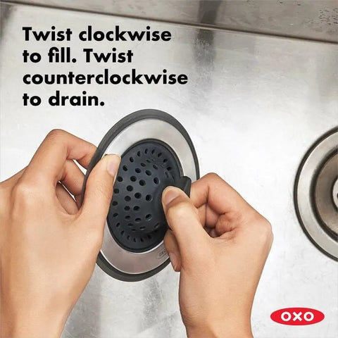 2-in-1 Silicone Sink Strainer with Stopper