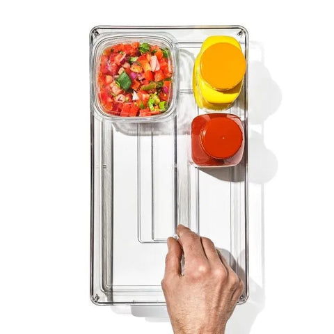 Adjustable Refrigerator Storage Bin