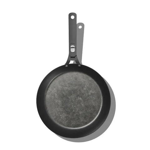 Outdoor 12-inch Carbon Steel Pan with Removable Handle