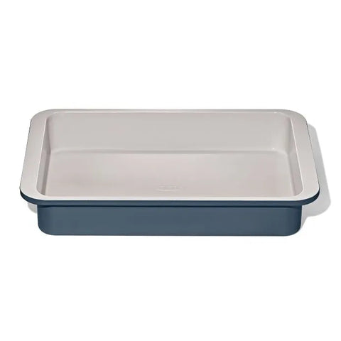 Non-Stick Pro Ceramic Coated Metal Bakeware 9” x 13” Cake Pan – Storm Blue