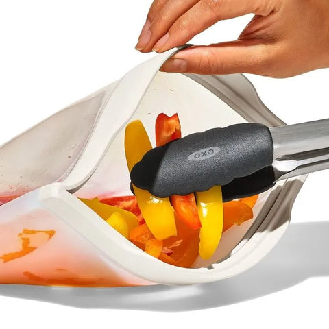 Silicone Reusable Bag - Gallon Bag (128 oz) - Oat