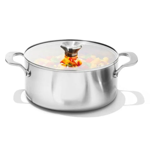 Stainless Steel Mira Series 5.2qt Casserole And Lid