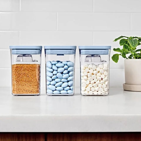 3-Piece POP Container Set with Mini Scoops - Sky Blue