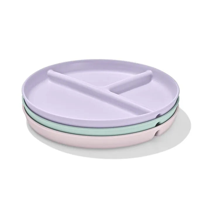 Stackable Divided Plates Set - 3 Pack
