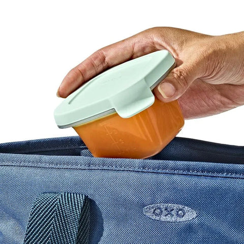 Silicone Baby Blocks Food Storage Containers (4 oz) - Opal